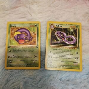 Pokemon Ekans and Arbok Trading Cards